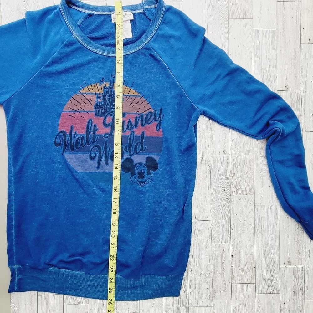 Disney Parks Walt Disney World Logo Long Sleeve Heavier Weight Crew Neck T-shirt - Picture 8 of 11